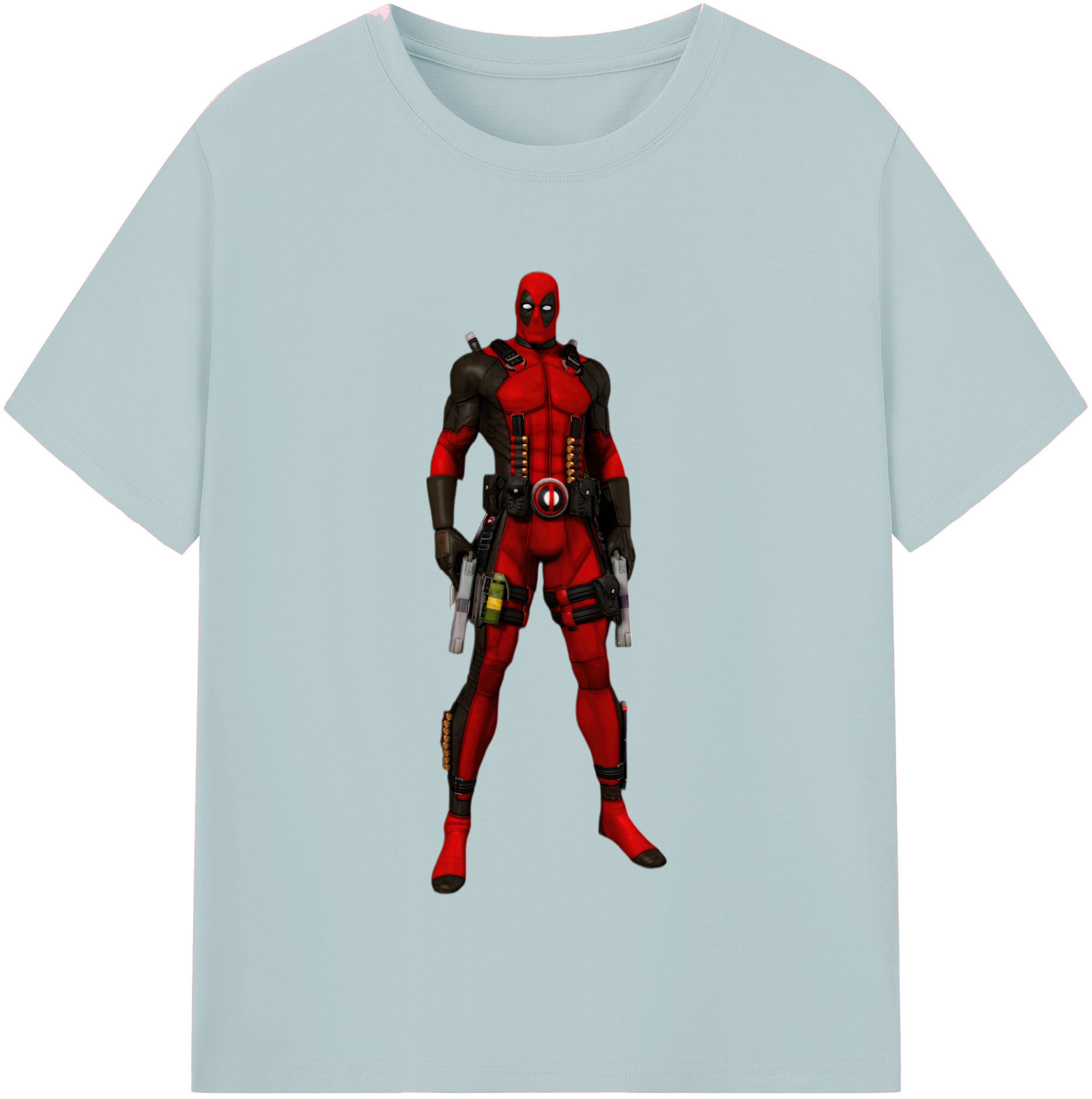 （画像用） Deadpool デッドプール 綿100％半袖Tシャツ（フロントプリント）